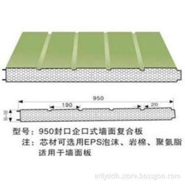 Custom color coated metal roofing panels Sealing groove com